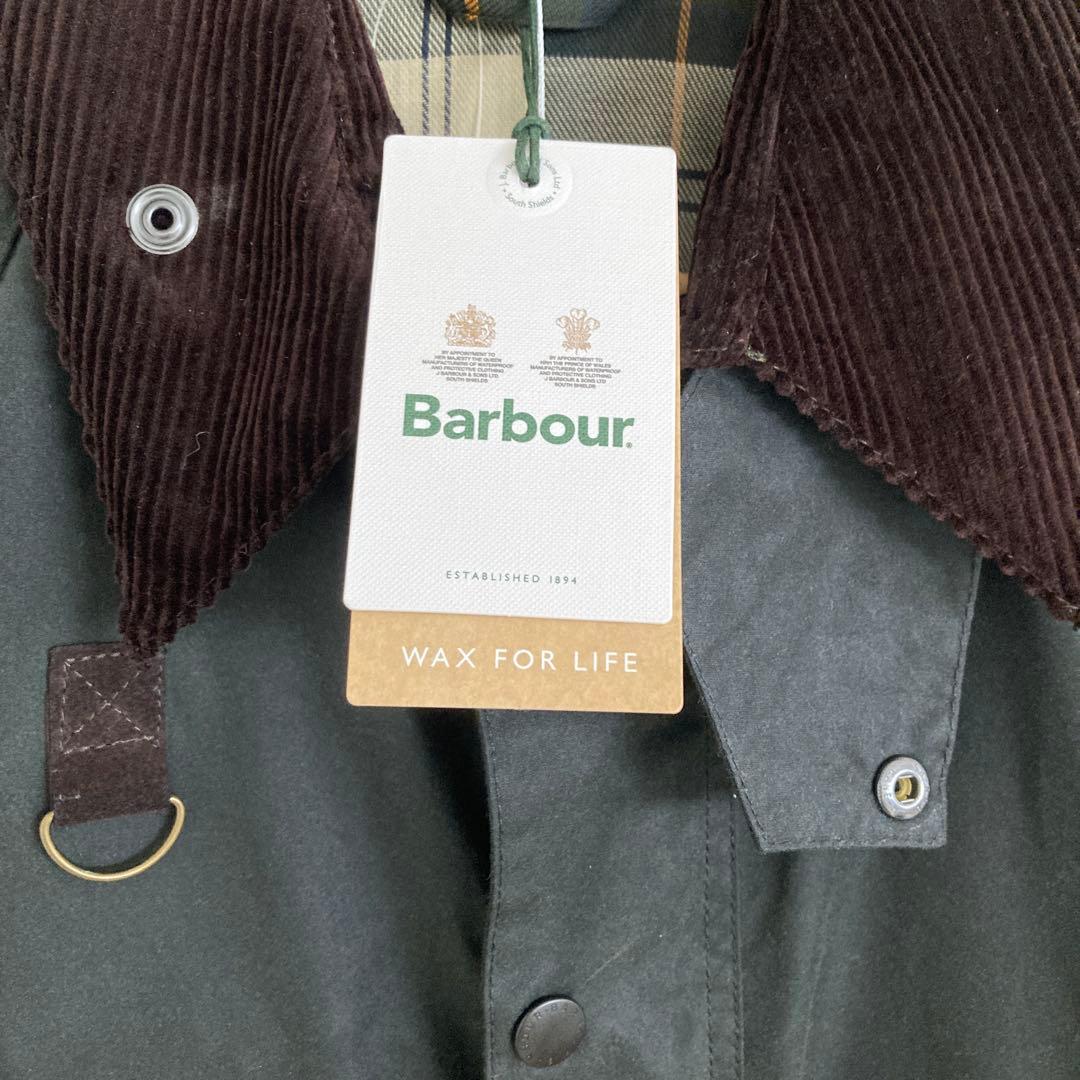 【新品美品】 Barbour SPEY WAX JACKET オリーブ Mサイズ