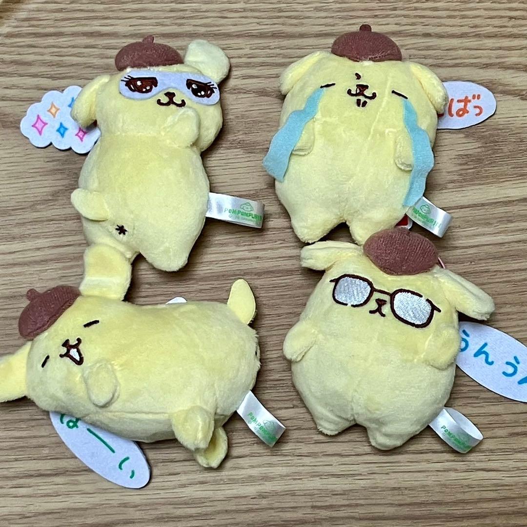 ポムポムプリン わらって♪もっと動くプリンマスコット　4種セット