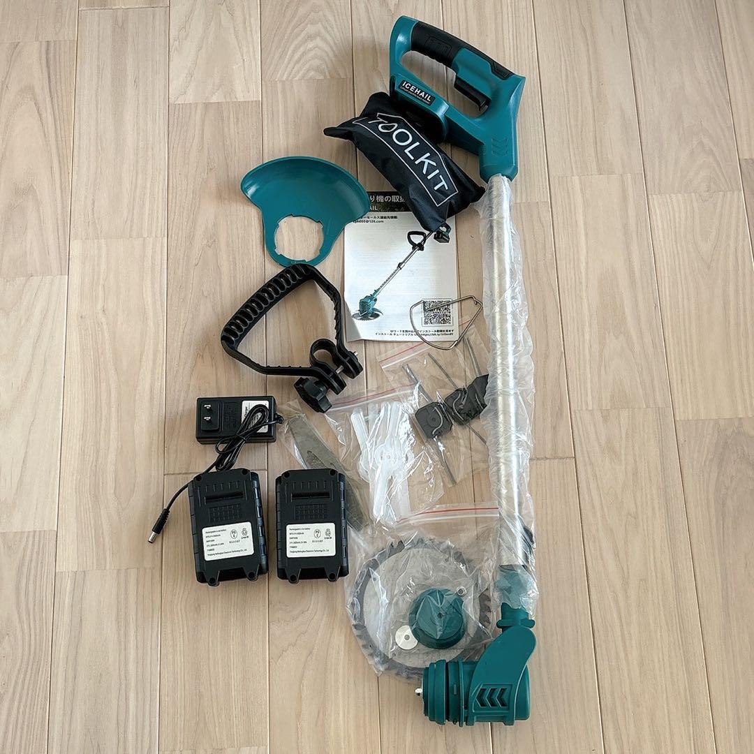 電動草刈り機 充電式 マキタ18V互換 4000mAh PSE認証