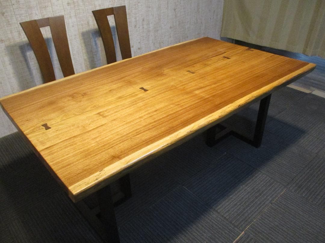 ＃1558■　ベリ　テーブル　ローテーブル　ダイニング　座卓　一枚板　天板