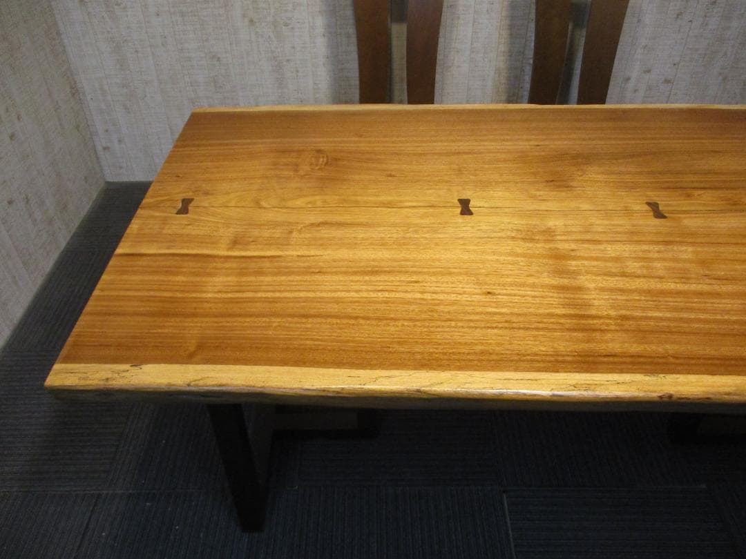 ＃1558■　ベリ　テーブル　ローテーブル　ダイニング　座卓　一枚板　天板