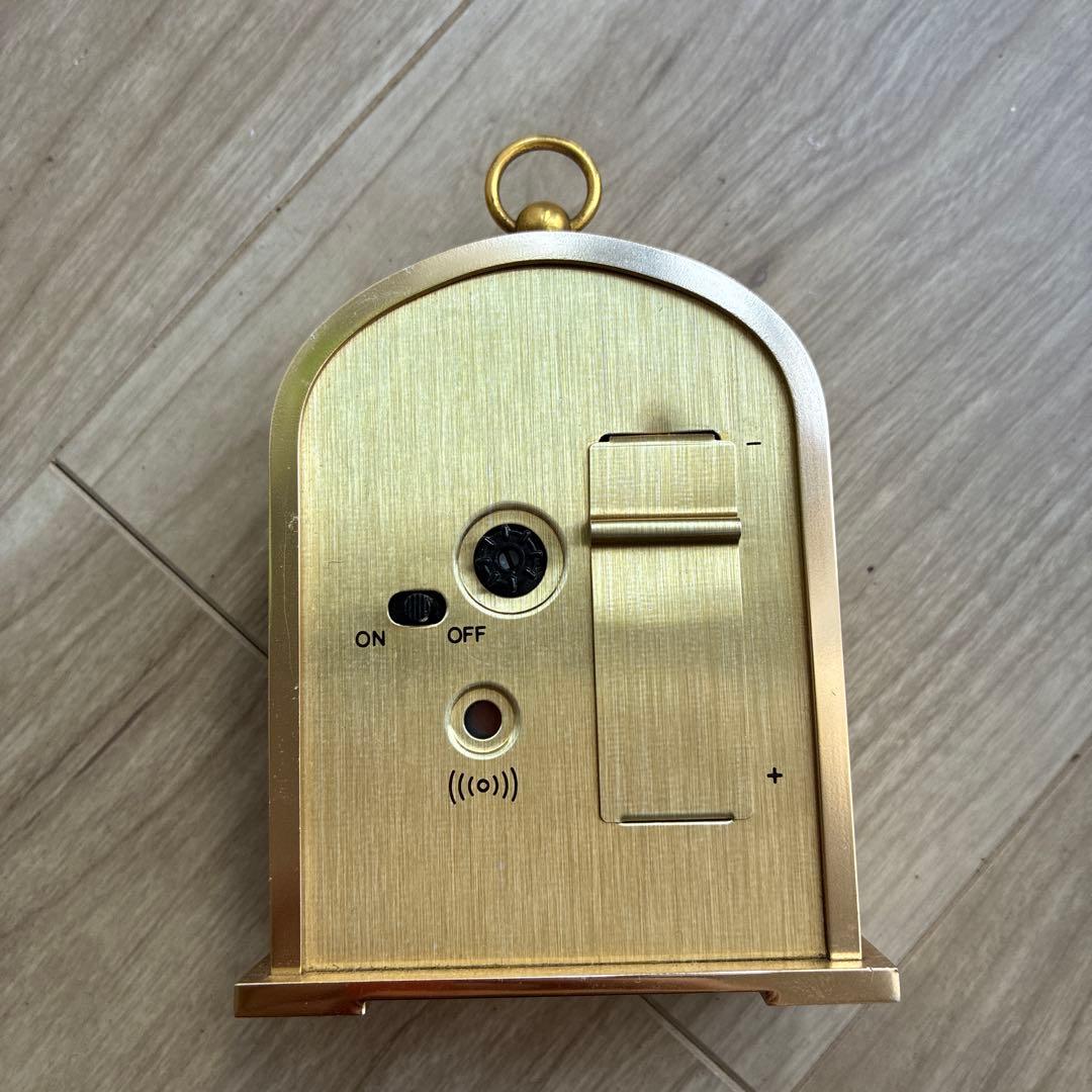 WAKOクロック 置き時計 ゴールド 銀座和光 クオーツ