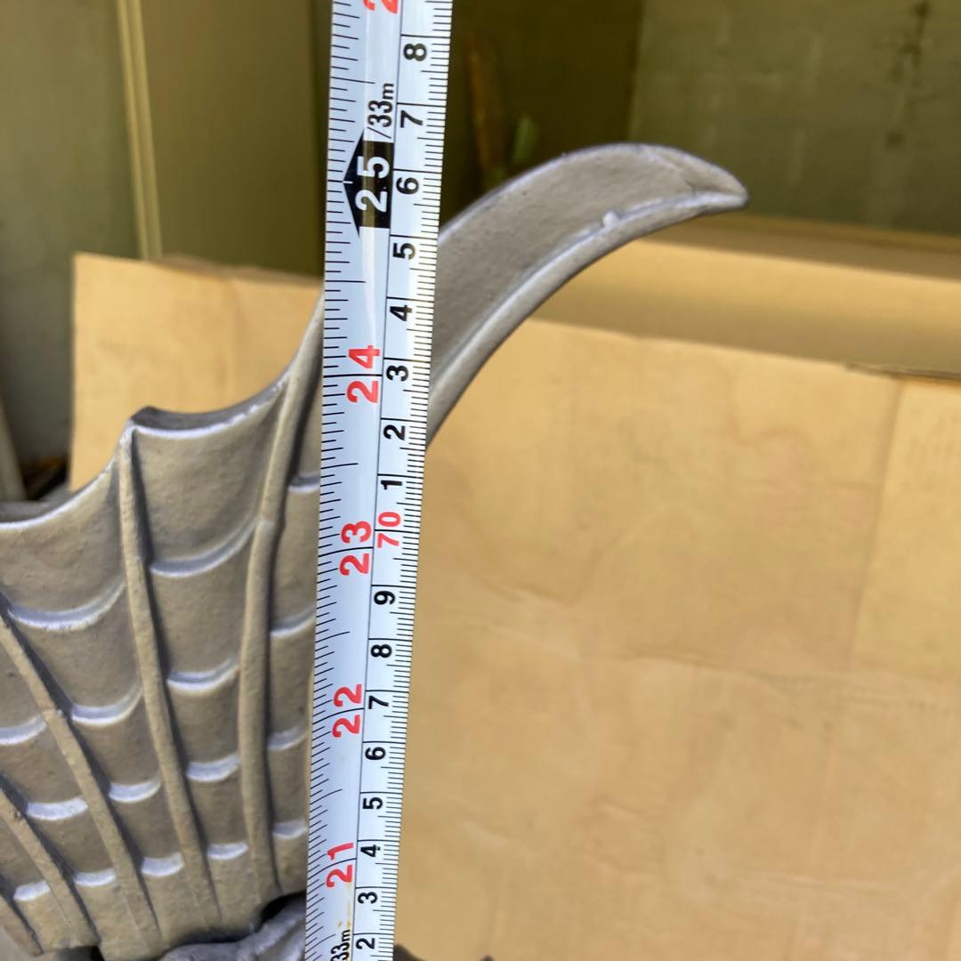 訳あり　希少‼️特大　シャチホコ　古瓦　置物　オブジェ　重さ約23kg引き取り限定