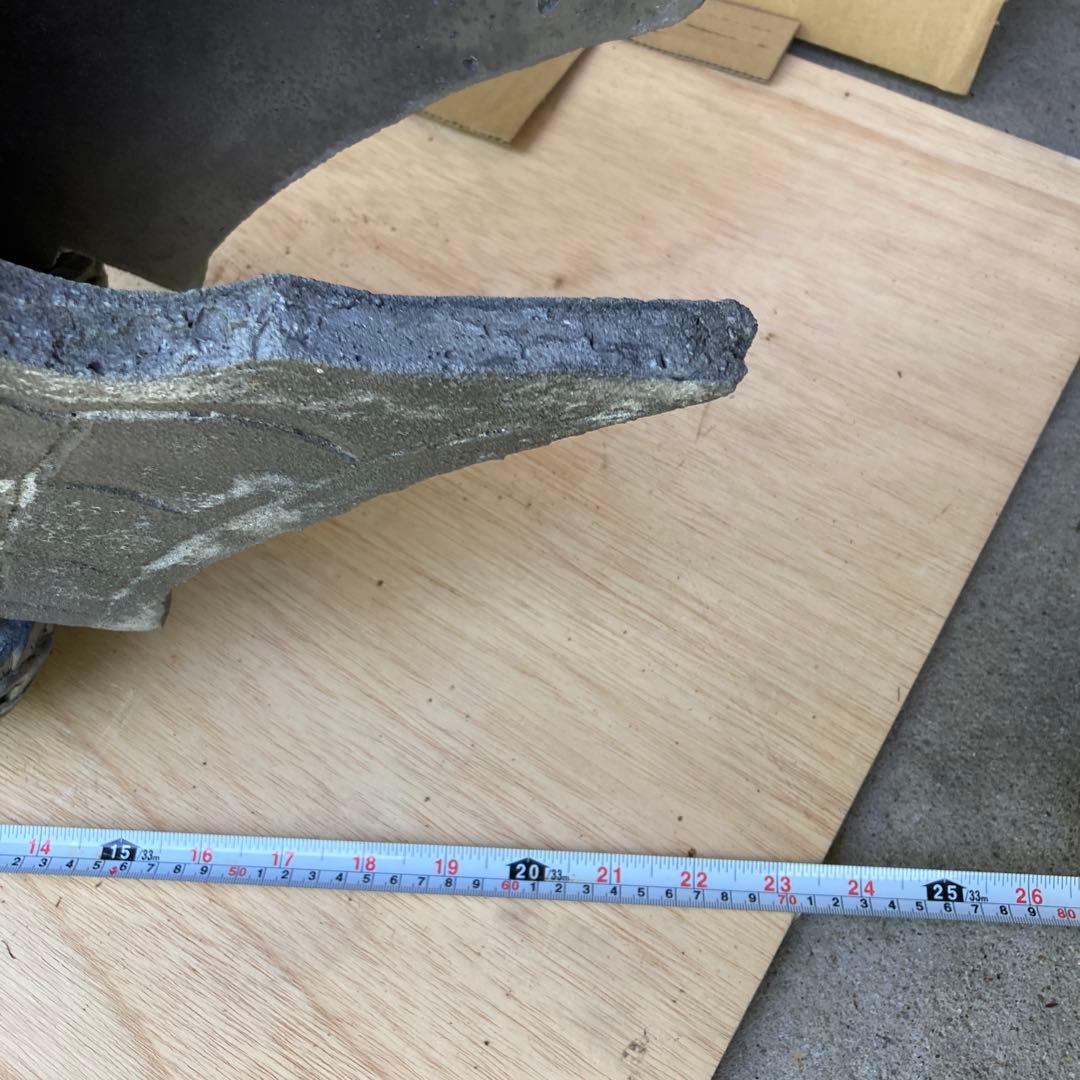 訳あり　希少‼️特大　シャチホコ　古瓦　置物　オブジェ　重さ約23kg引き取り限定