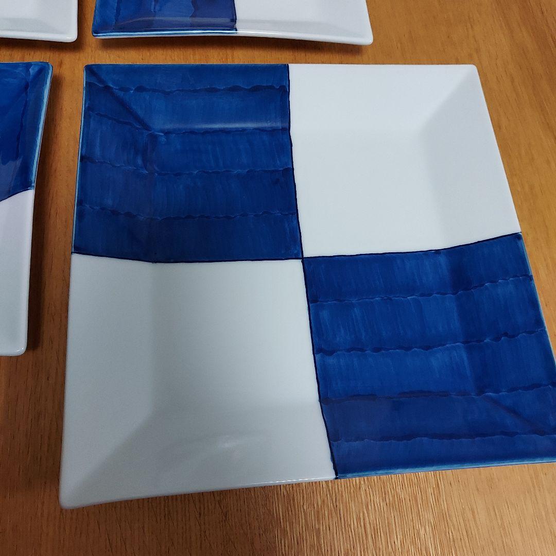 有田焼　カネアオ　皿大1、中3枚セット