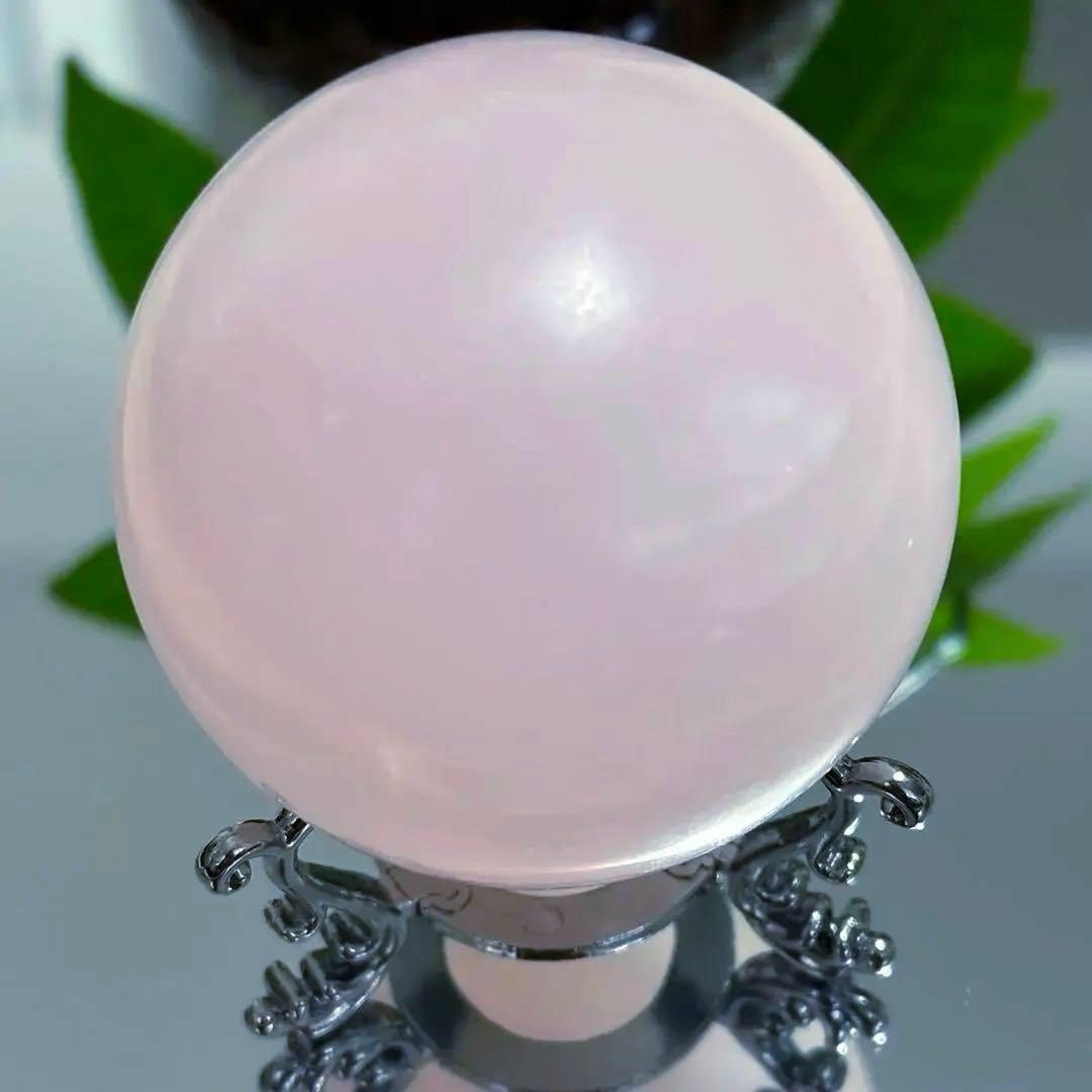 激レア 高品質 ピンクカルサイト スフィア 5.9cm 可愛い 癒し天然石
