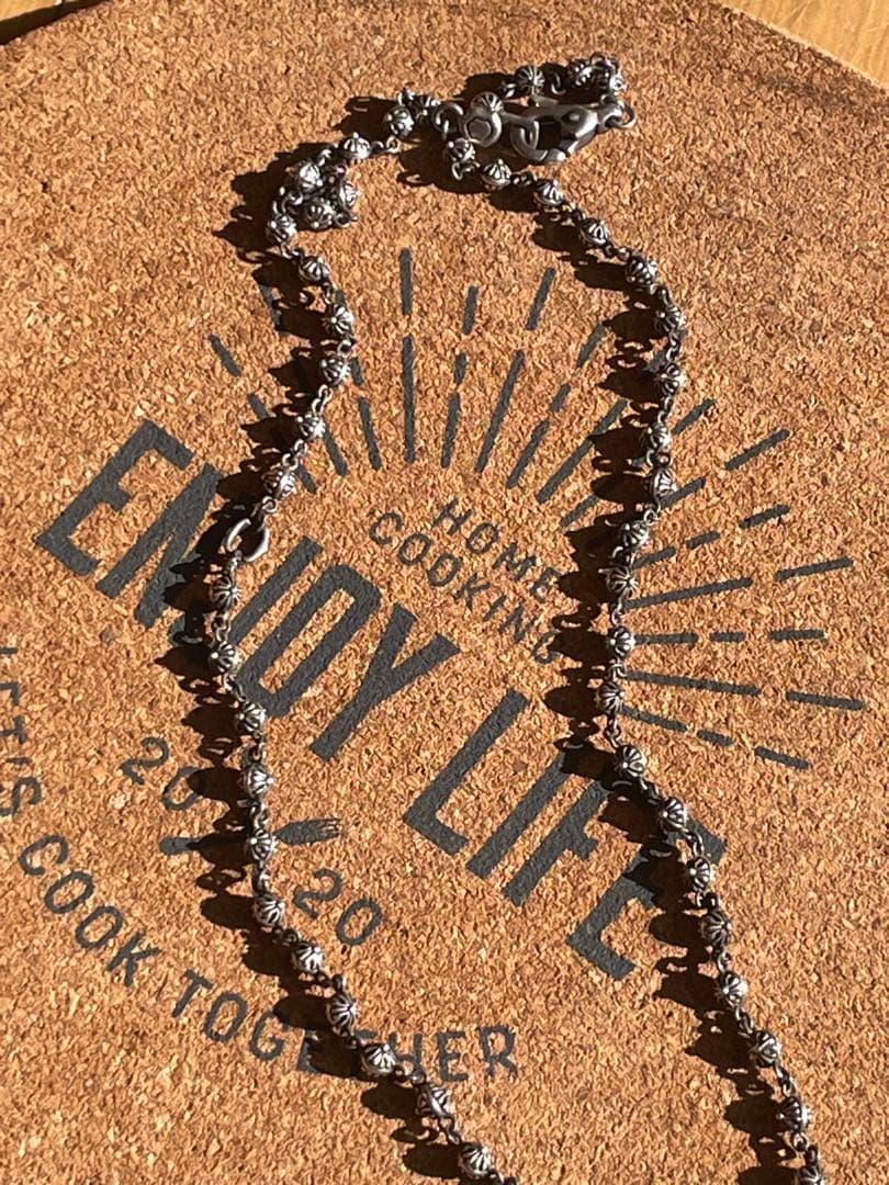 クロスボールネックレス　シルバー925