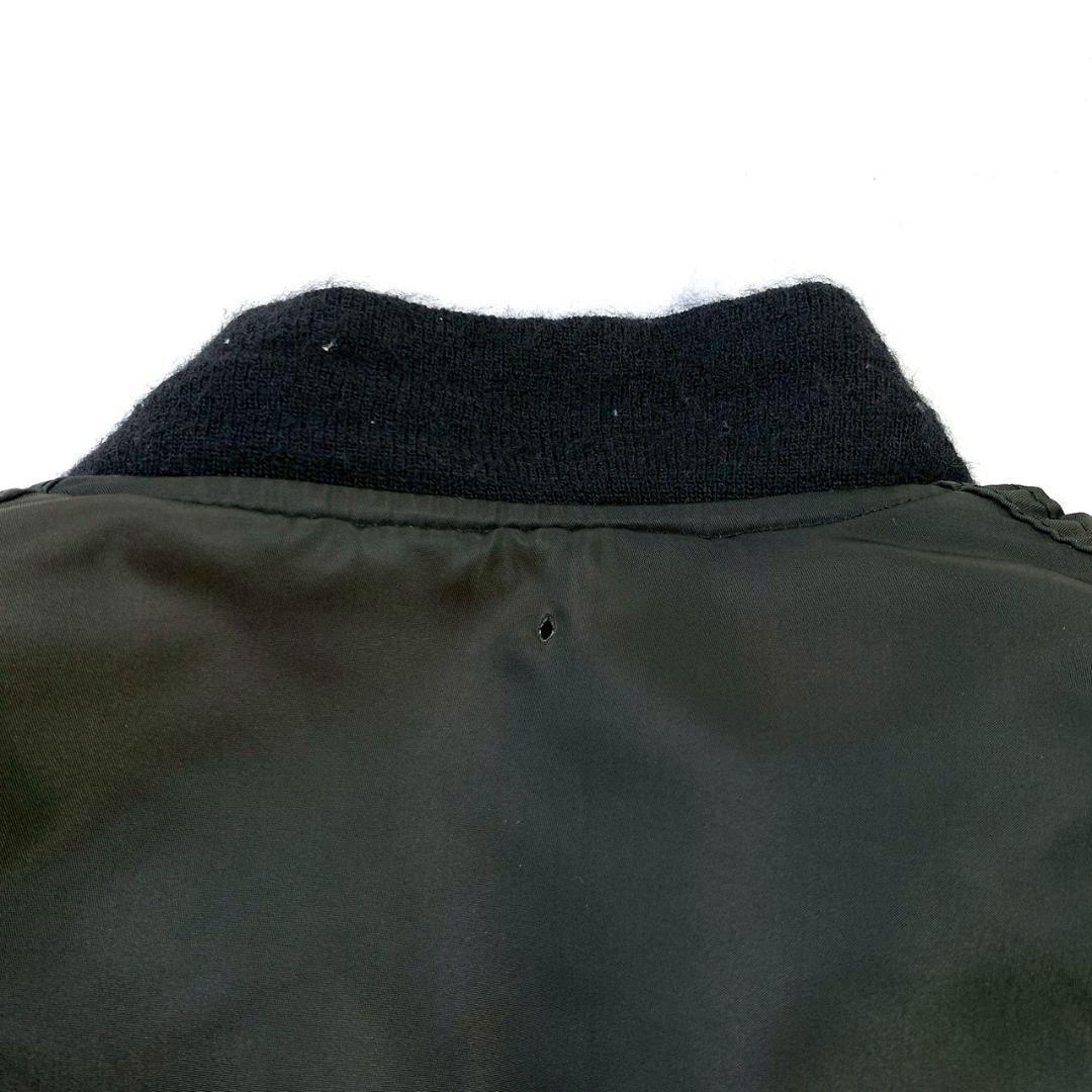 希少カラー★80s USA製 ALPHA MA-1 ブラック M　D601