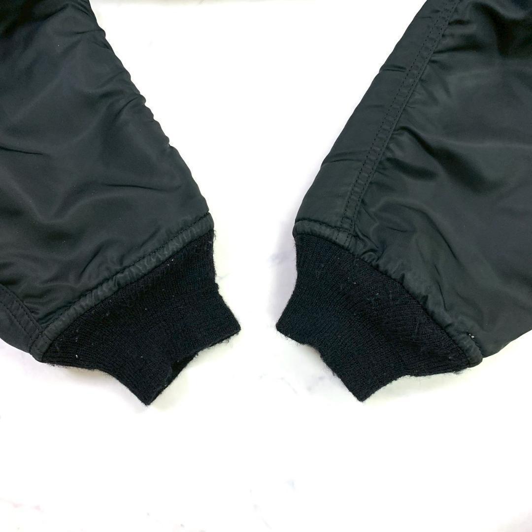 希少カラー★80s USA製 ALPHA MA-1 ブラック M　D601