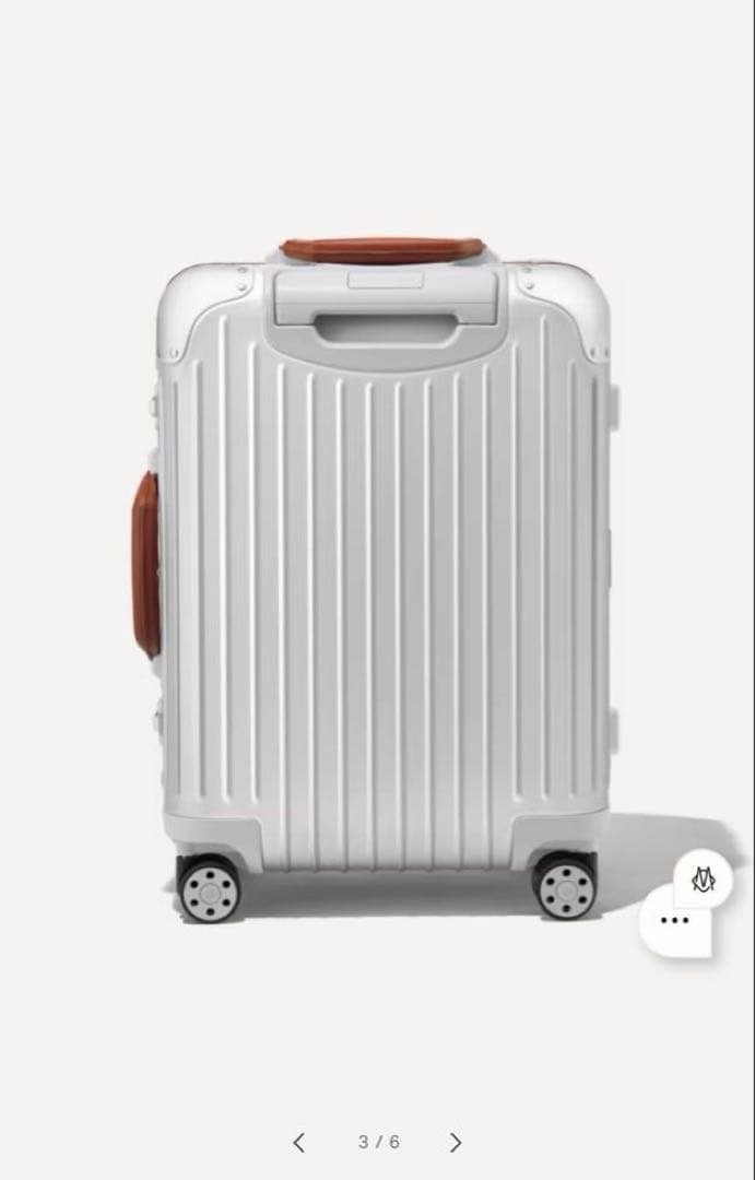 RIMOWAリモワ/キャビン ツイスト シルバー&ブラウン 55×40×23cm