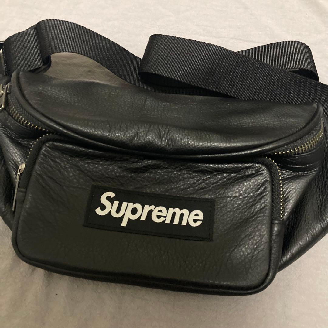新品　Supreme 17SS レザー ウェストバック