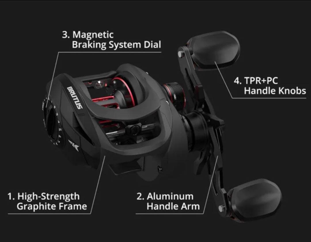 PE0.8号付5ピース2.1mベイトロッド&ベイトリール　シーバス　パックロッド
