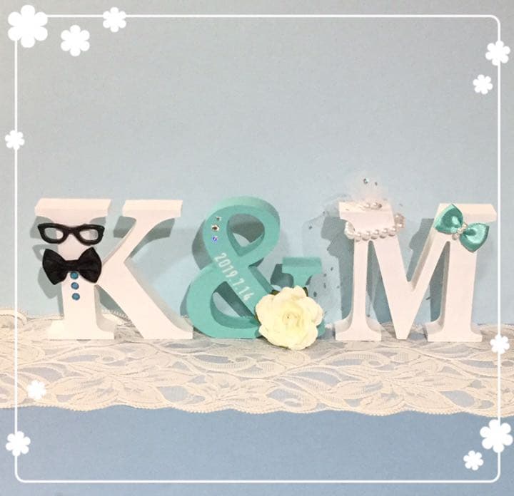 オソエ〜様確認用♡ウエディングバージョン・イニシャルオブジェ