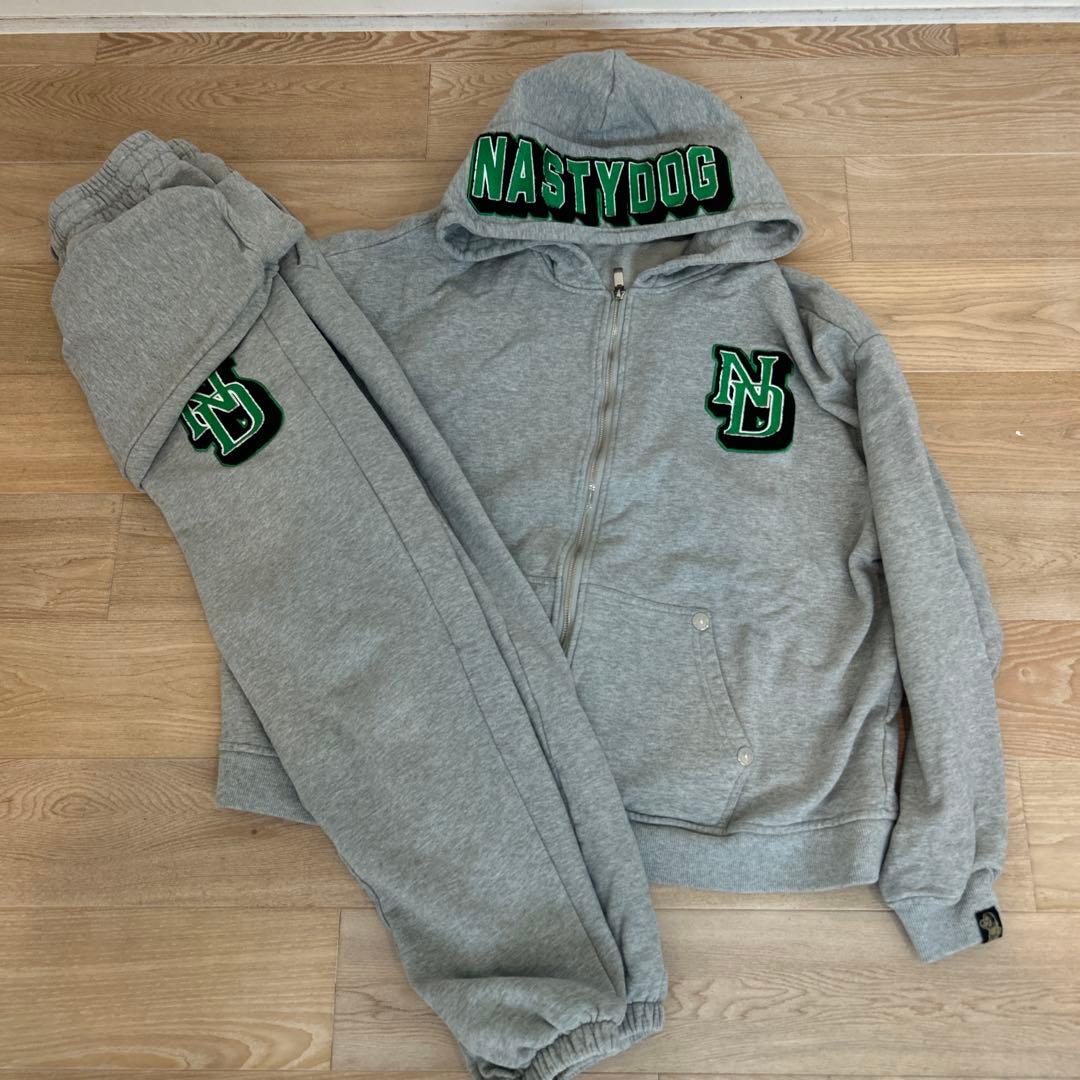 NASTYDOG グレー フード付きパーカー サイズ2