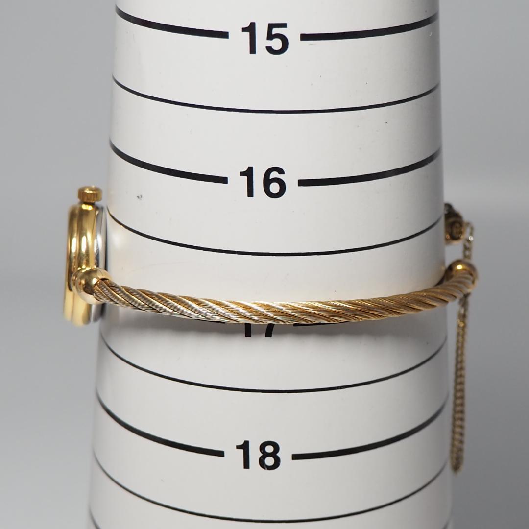 美品 グッチ GUCCI ワイヤー バングルウォッチ シェリー 腕時計 F745