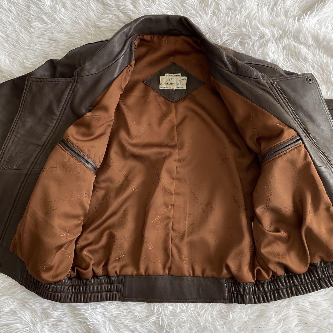 【トルコ製】A-2 type 本革 レザージャケット ミリタリー ブラウン 短丈