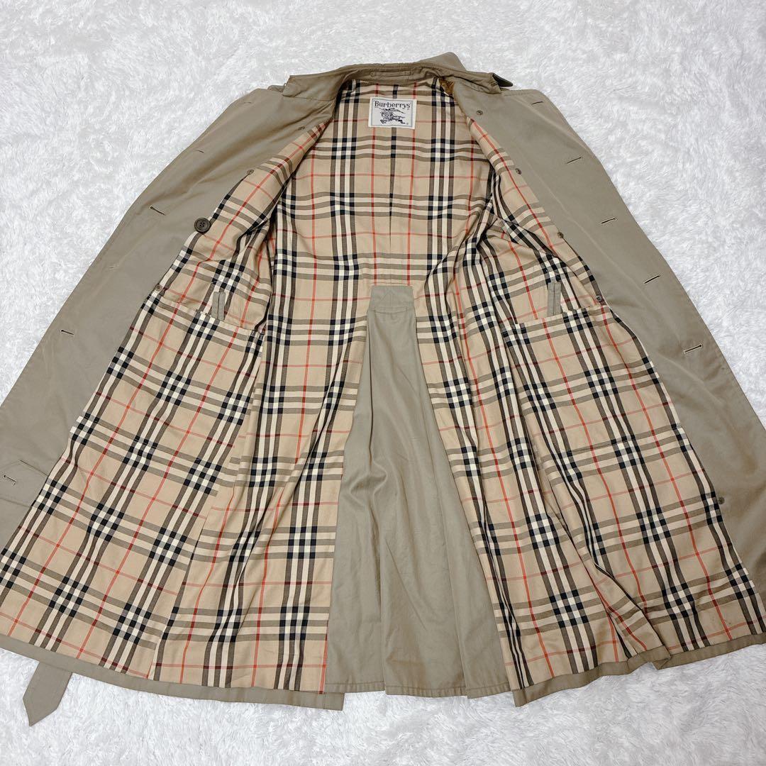 【白タグ】Burberrys バーバリー トレンチコート ノバチェック ベルト付