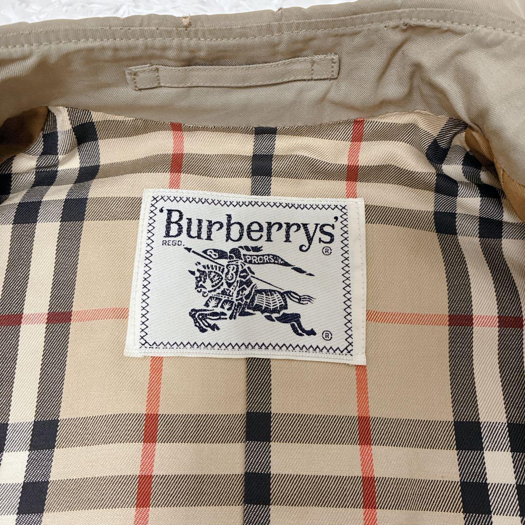 【白タグ】Burberrys バーバリー トレンチコート ノバチェック ベルト付