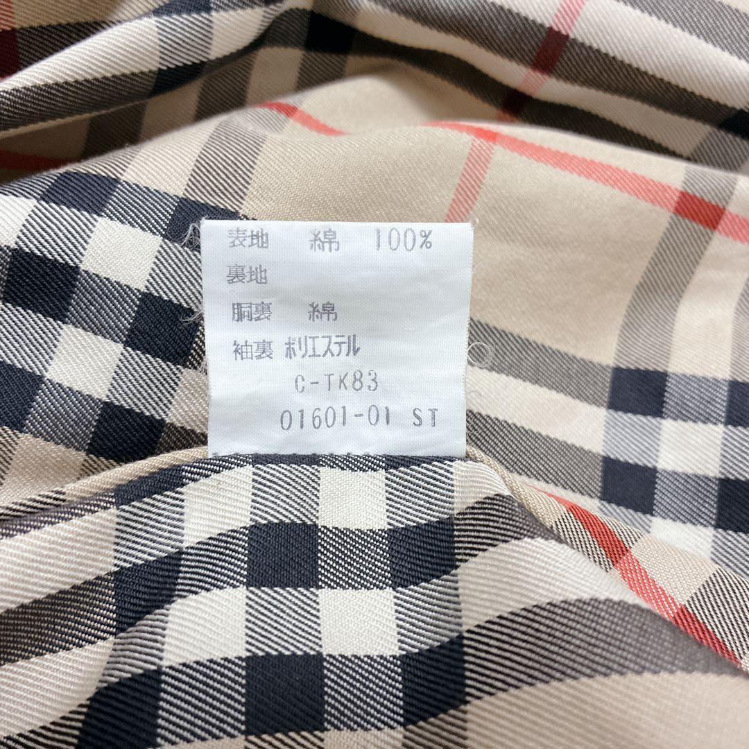 【白タグ】Burberrys バーバリー トレンチコート ノバチェック ベルト付
