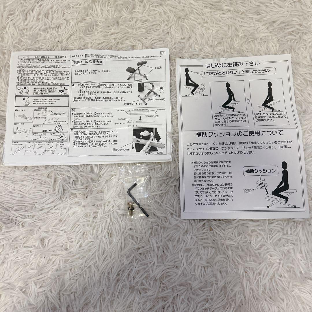 宮武製作所 プロポーションチェア バランスチェア 姿勢矯正　説明書　工具付