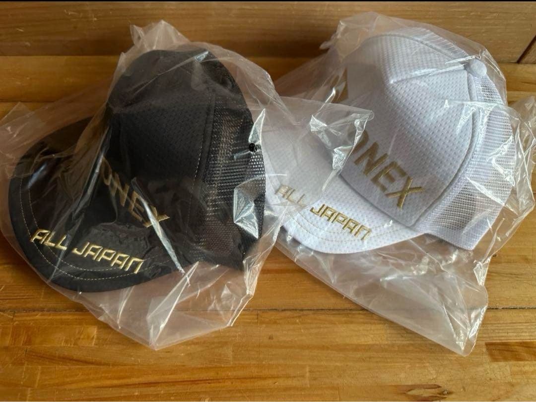 ヨネックス キャップ オールジャパン大会限定2024 黒金.白金 新品2個セット
