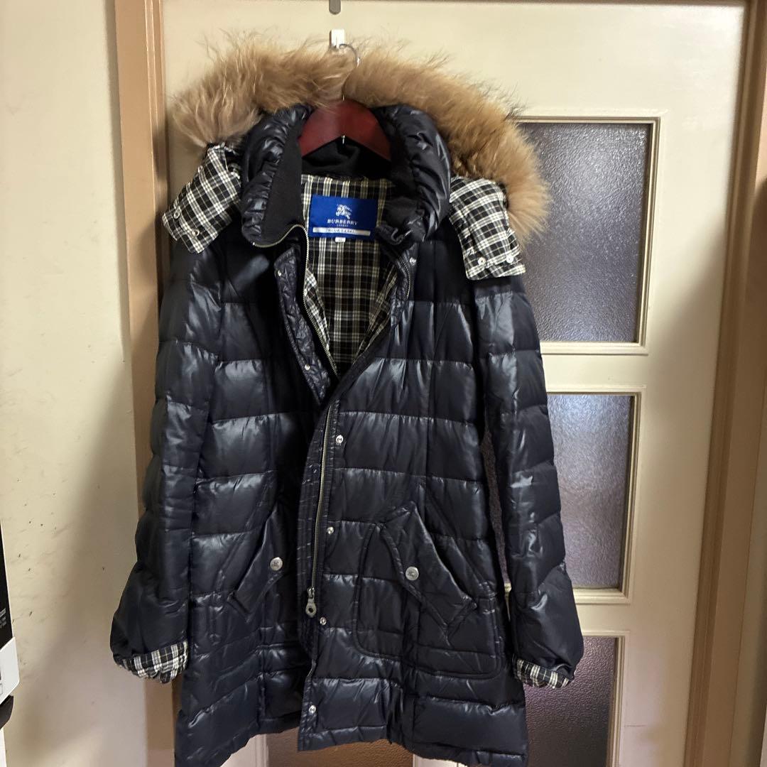 BURBERRY BLUE LABEL ダウン40 ブラックバーバリー
