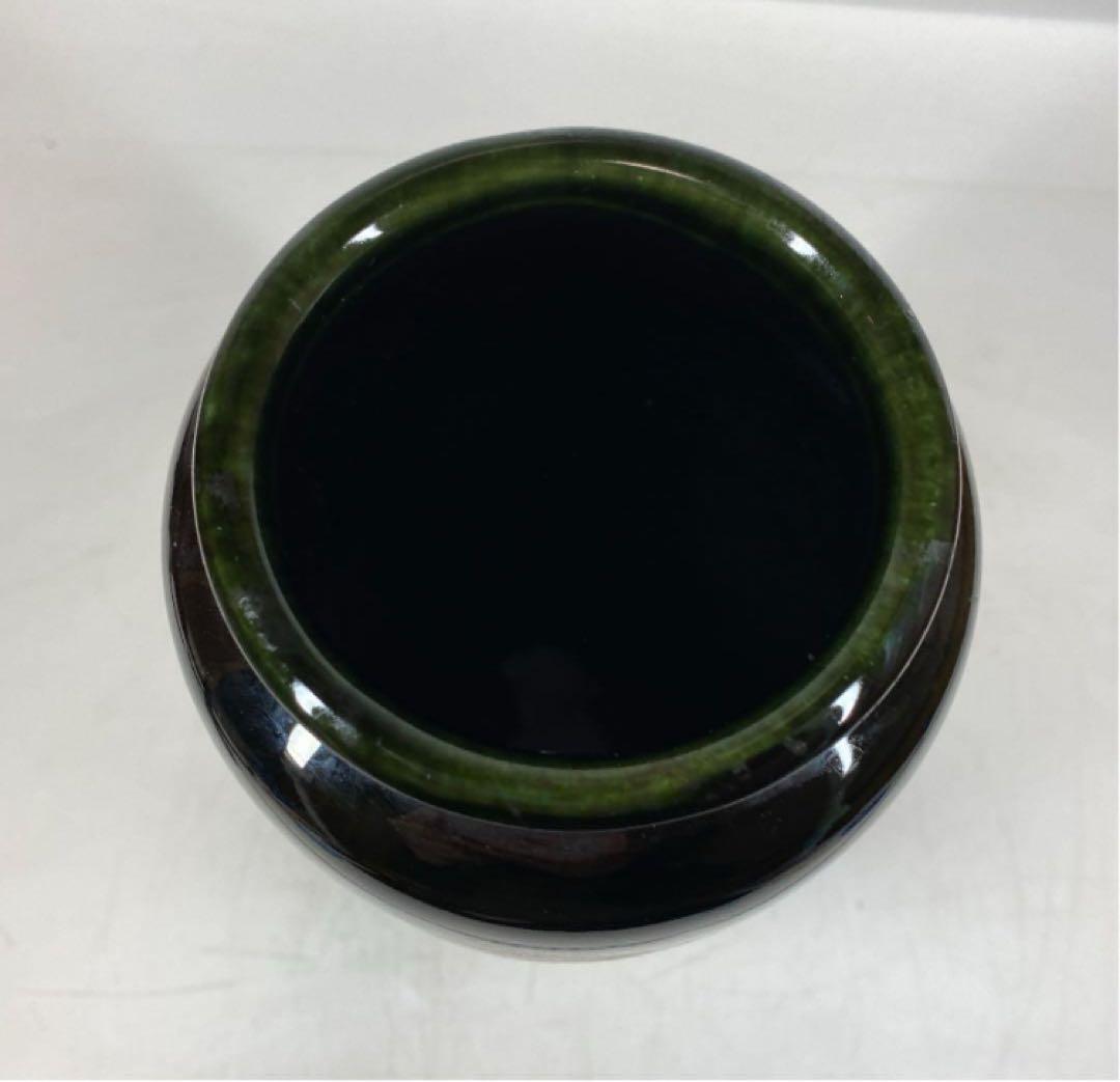 時代物 黒釉　高さ約32.4㎝ y619