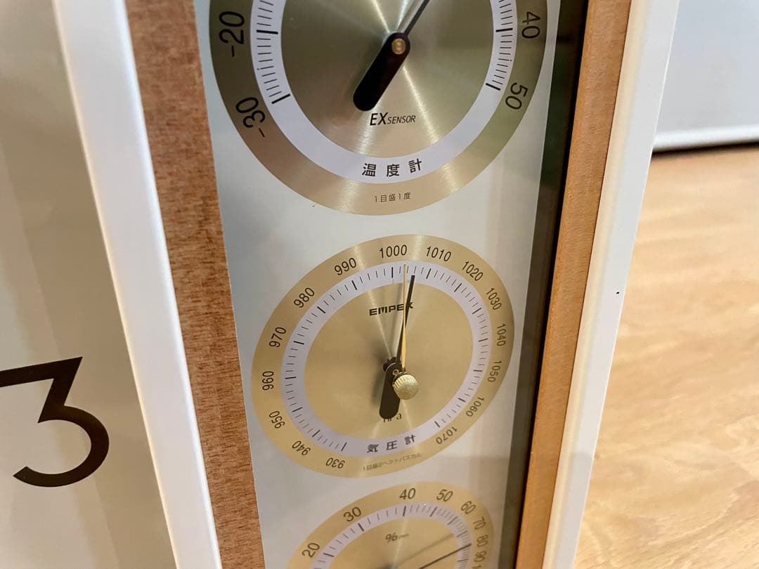 シチズン CITIZEN 掛け時計 温度湿度気圧計