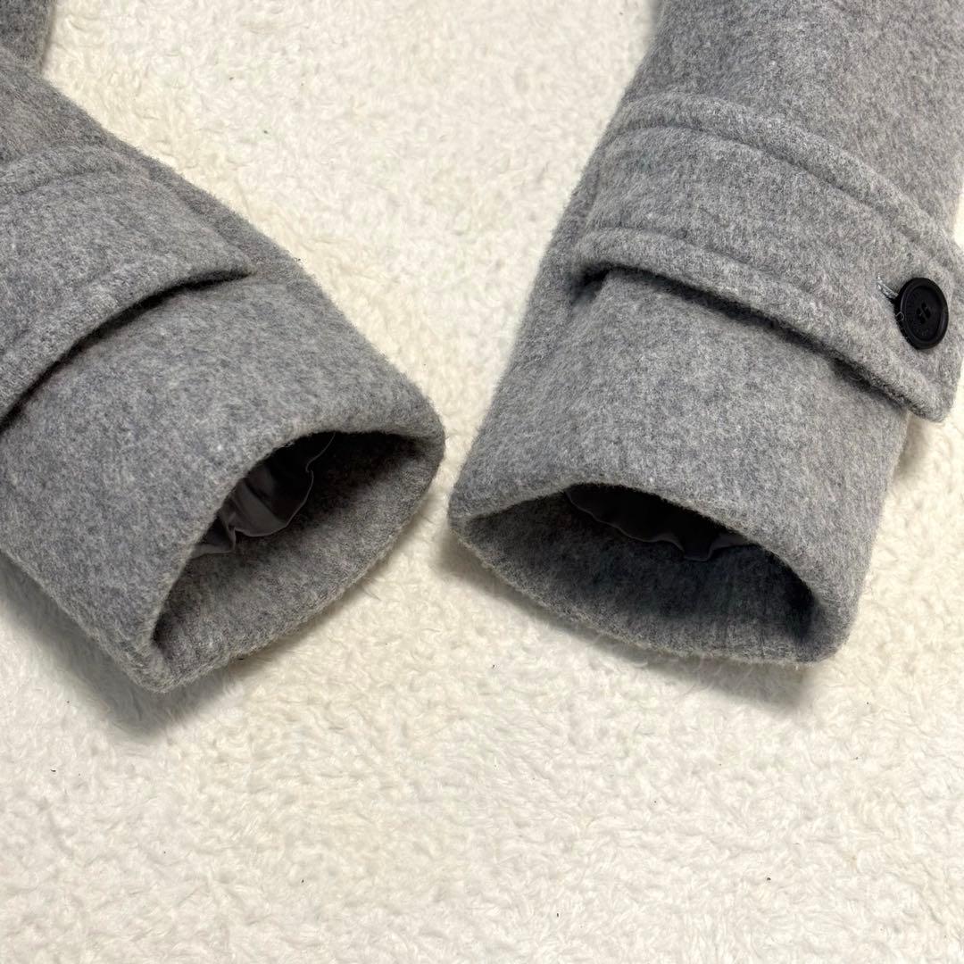 Aquascutum アクアスキュータム 現行タグ ダッフルコート M グレー