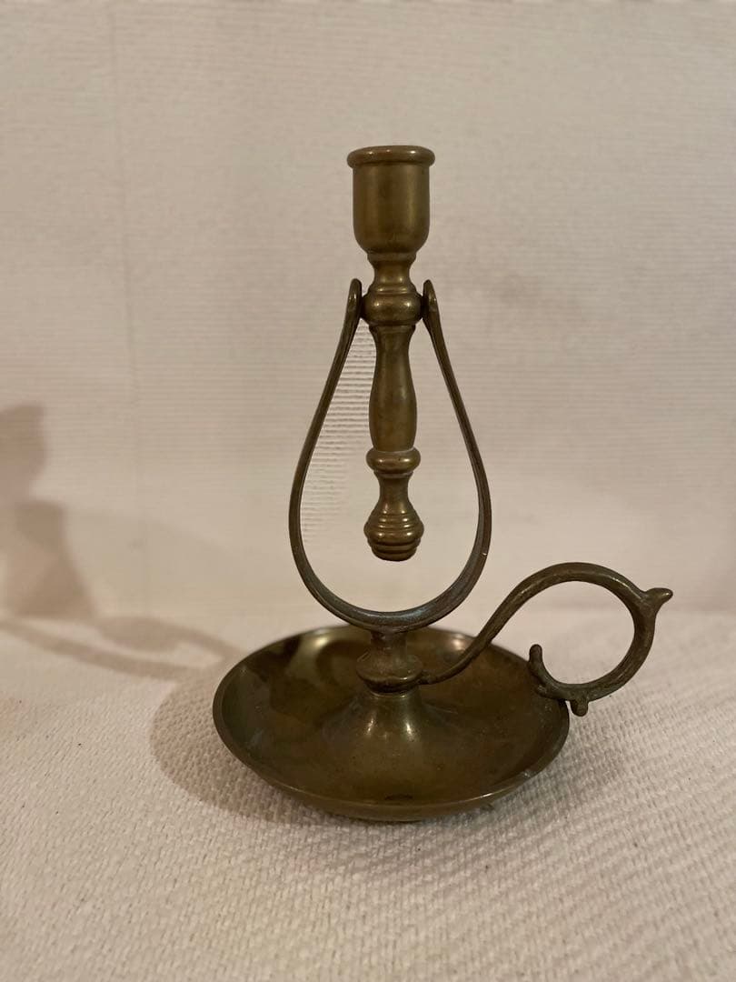 【フランスアンティーク】真鍮製 クラシック 回転式キャンドルホルダー