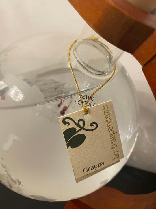 ※最終値下♦︎希少♦︎グラッパ♦︎イタリアベネチアングラスの帆船球ボトル♦︎未開封