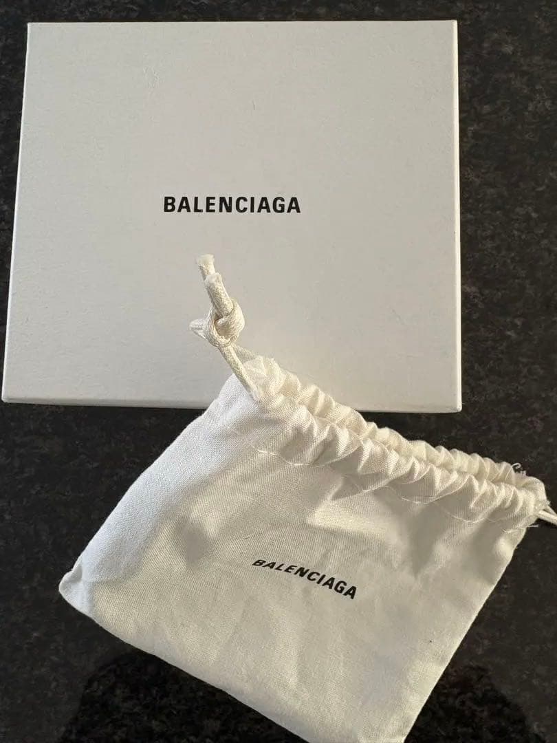 BALENCIAGA WALLET 1 ブラック三つ折り財布