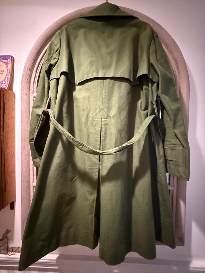美品45R ✳︎オリーブグリーン トレンチコート　サイズ2