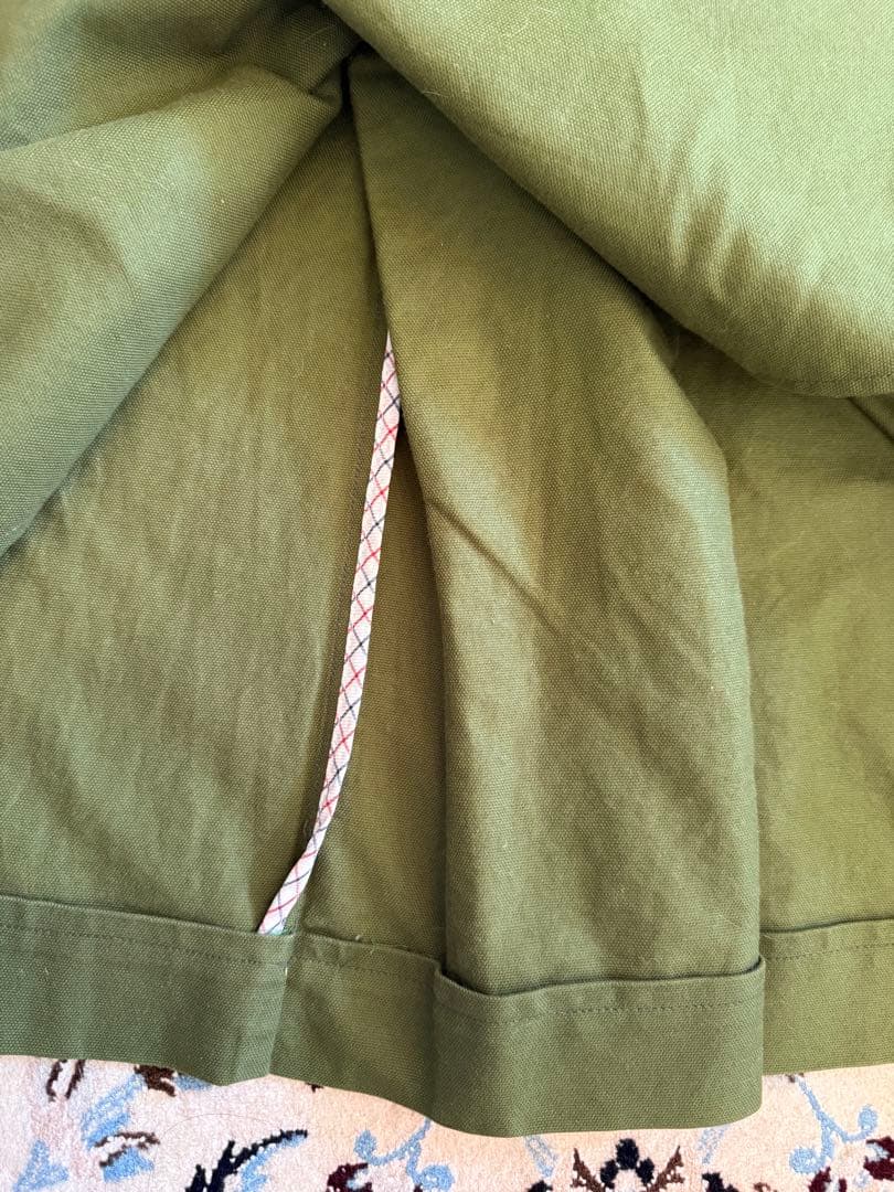 美品45R ✳︎オリーブグリーン トレンチコート　サイズ2