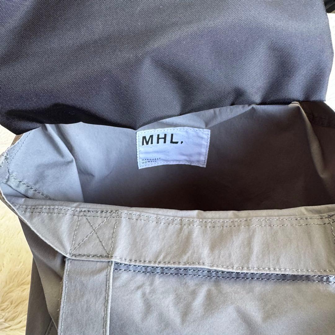 MHL PROOFED HIGHCOUNT TWILL TOTE グレー A4可