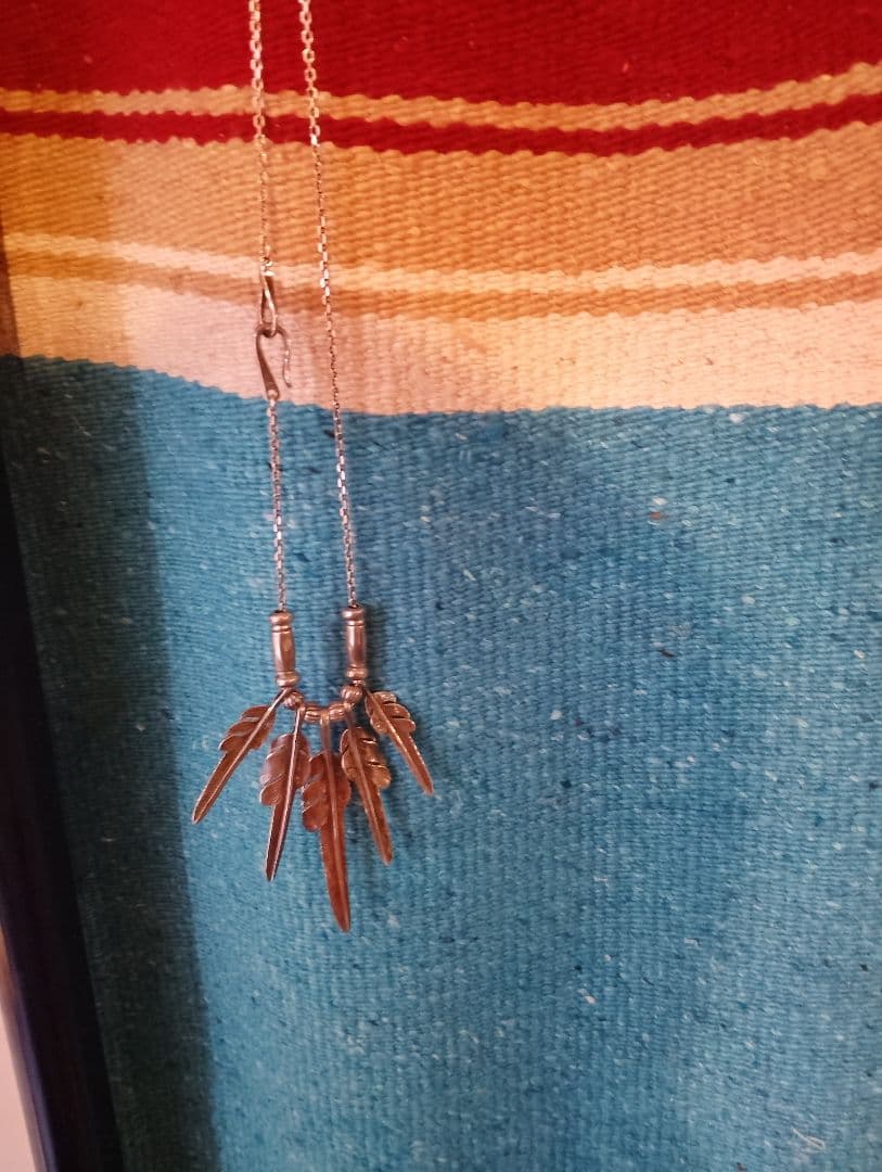 確実正規品ラリースミス カゼキリフェザー コンビネーション カスタムネックレス