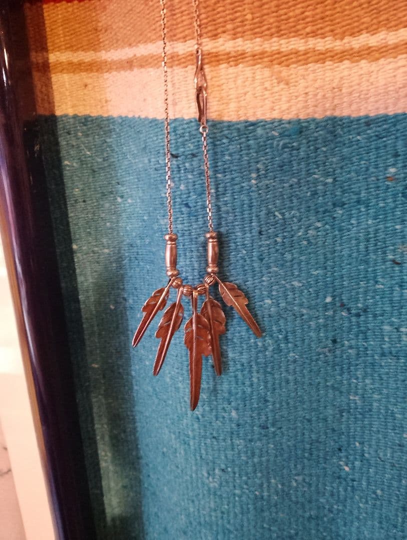 確実正規品ラリースミス カゼキリフェザー コンビネーション カスタムネックレス