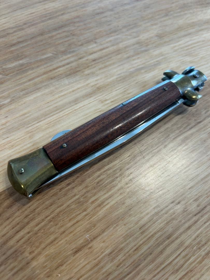 クープナイフ 折りたたみ式 木製ハンドル イタリア製