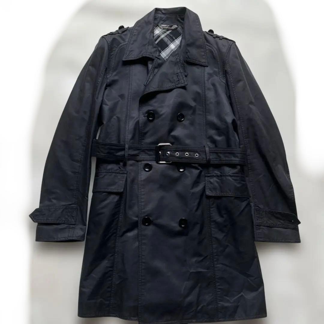 DOLCE&GABBANA ドルチェ＆ガッバーナ トレンチコート サイズ50黒