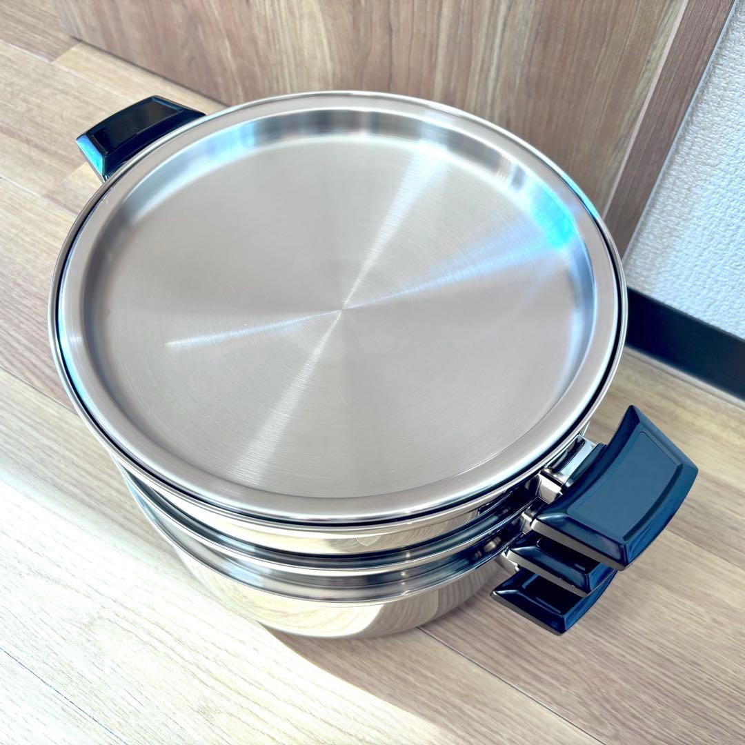 【超美品】ロイヤルクイーン　大フライパン　6リットル鍋セット　IH対応