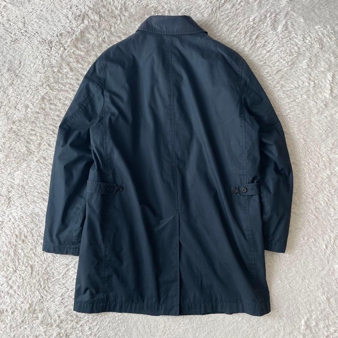 エムエイチエル MHL ダウンライナー付きステンカラーコート L 紺