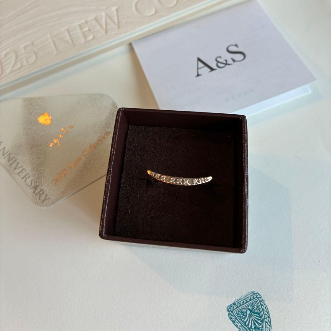 agete アガット 2025 シルバーリング k5 ダイヤモンド 13号