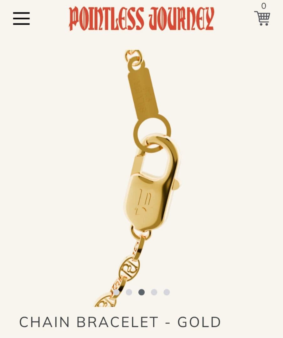 Pointless Journey　CHAIN BRACELET - GOLD