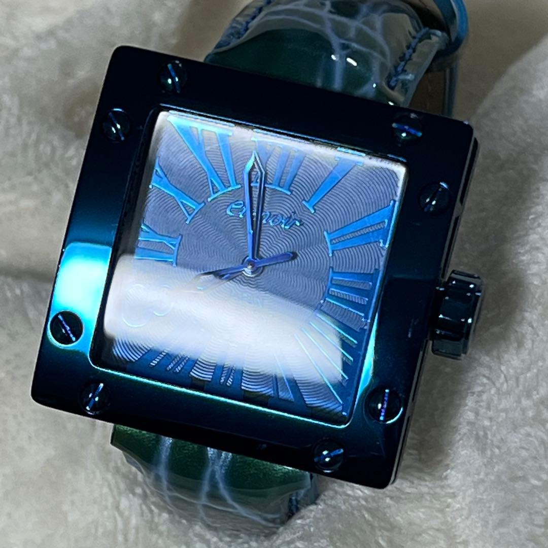 エテノワールetenoir 廃盤レアBLUEモデル腕時計 ETGS36自動巻き