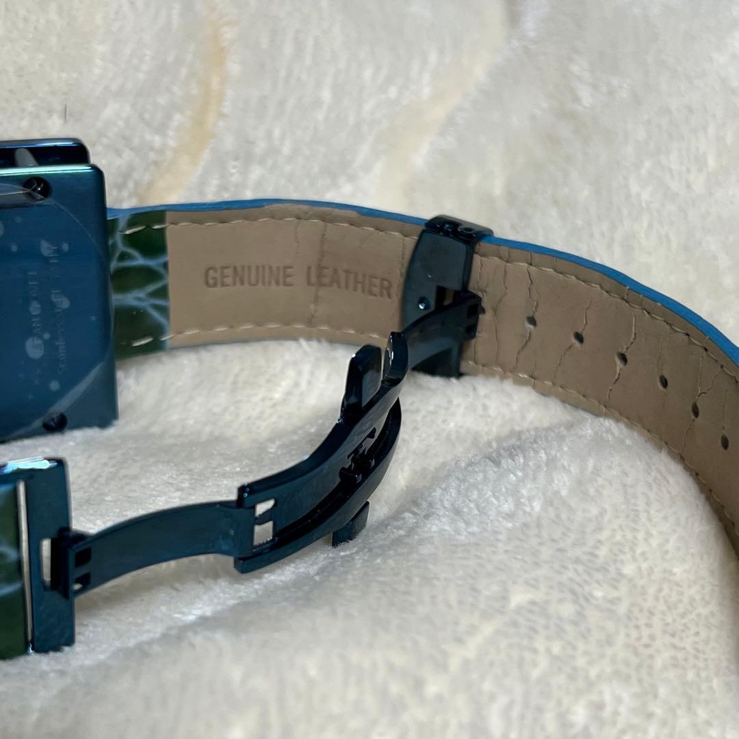 エテノワールetenoir 廃盤レアBLUEモデル腕時計 ETGS36自動巻き