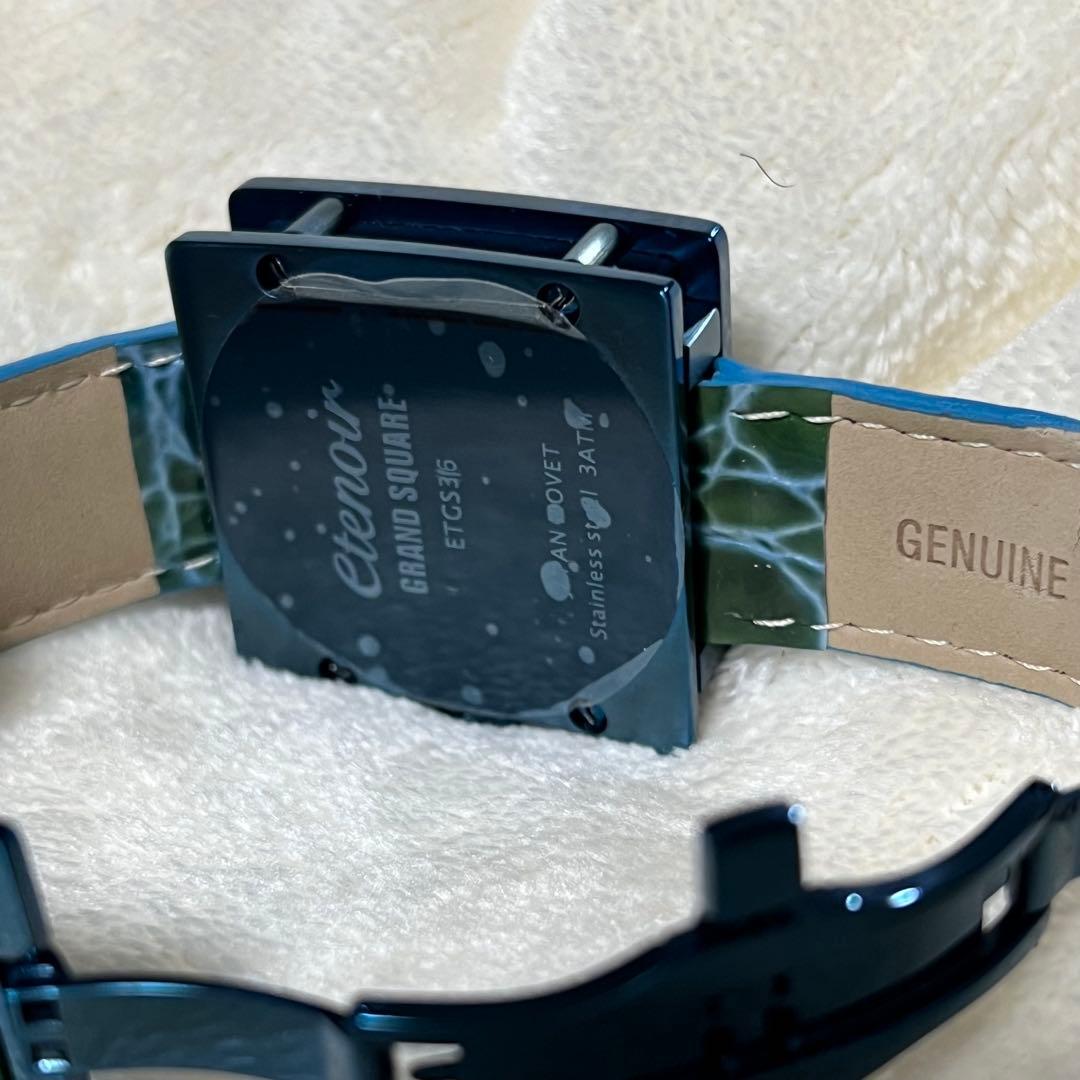 エテノワールetenoir 廃盤レアBLUEモデル腕時計 ETGS36自動巻き