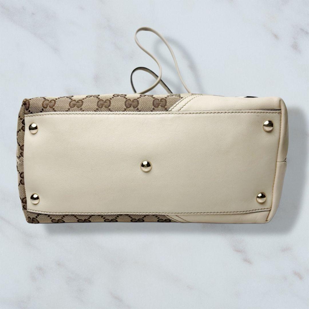 061 美品 GUCCI トートバッグ ハンドバッグ 肩掛け GG柄 e2