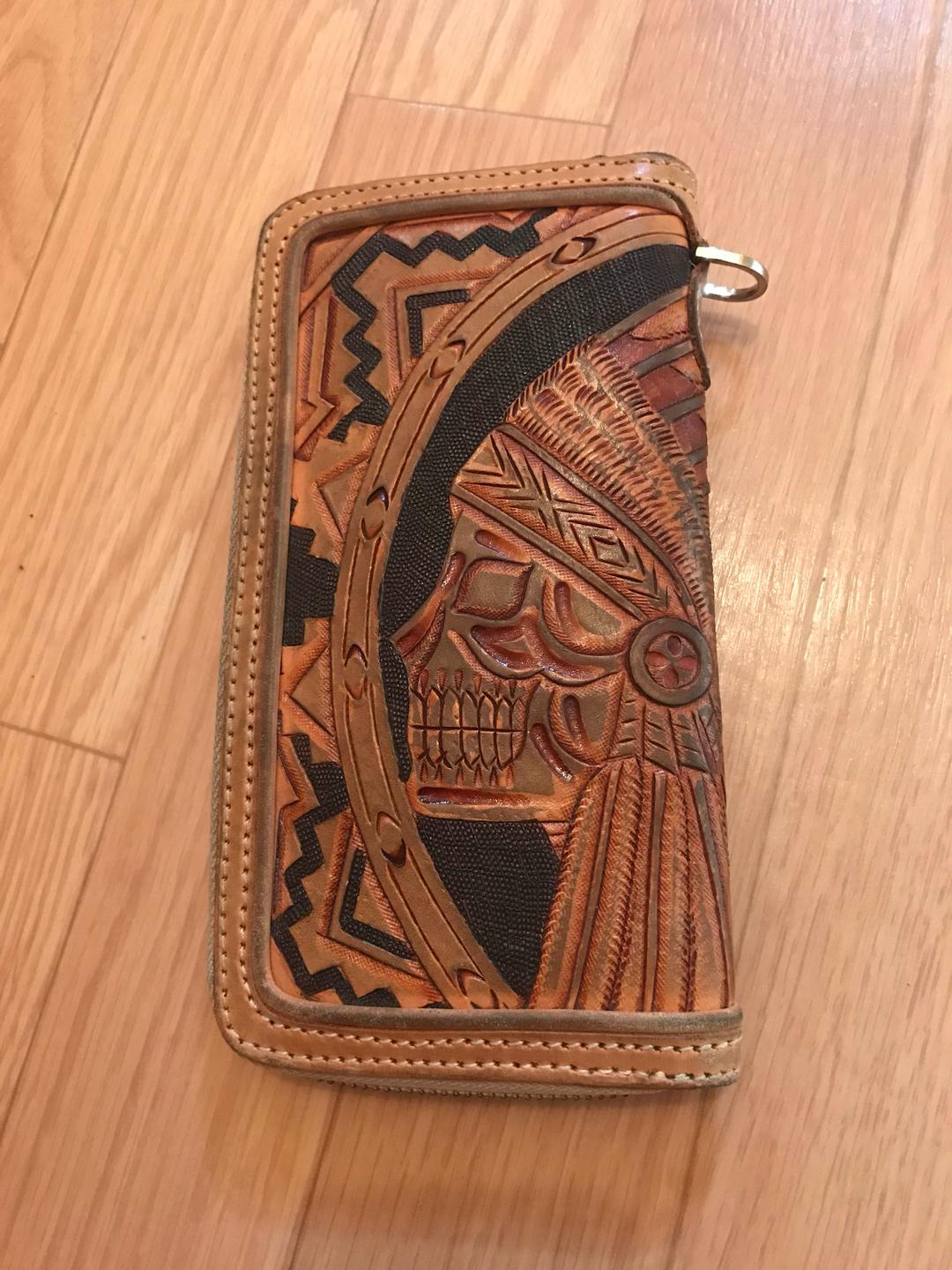 サドルレザー カービングウォレット 栃木レザー