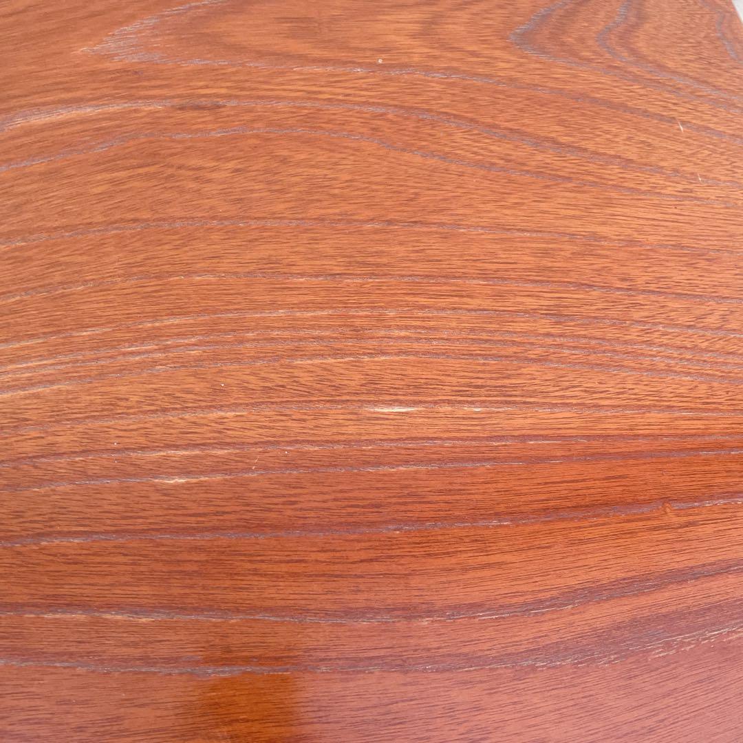 【美品送料込】高級一枚板風 折り畳み座卓 昭和レトロ アンティーク 職人手作り