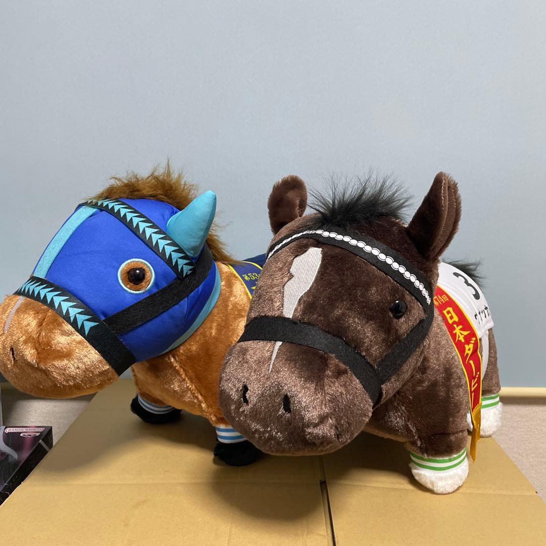 ナムコ　ウオッカ＆ダイワスカーレットサラブレッドコレクションふわふわBIG